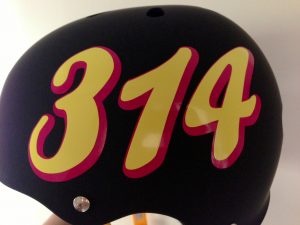 Derby Helmet Number Sticker