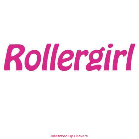 Rollergirl Decal Hot Pink
