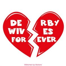 Derby Wives Forever Decal in Red