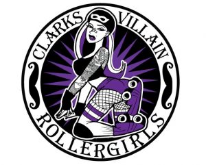 clarks villain roller derby logo