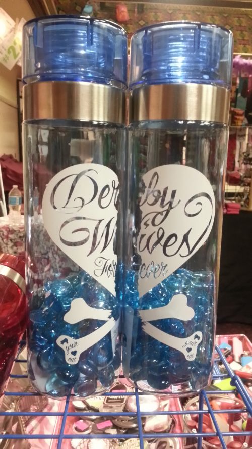 Derby Wives Forever Waterbottles blue