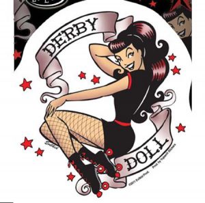 Derby Doll Roller Derby Sticker