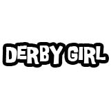 Derby Girl Decal Sticker Black