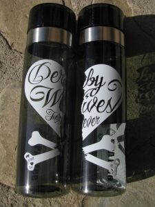 Derby Wives Forever Water Bottles Black