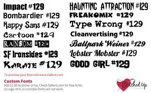 Stitched Up Stickers Fonts 2013 Web