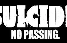 SUICIDE / NO PASSING Roller Derby Sticker