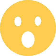 open mouth emoji sticker
