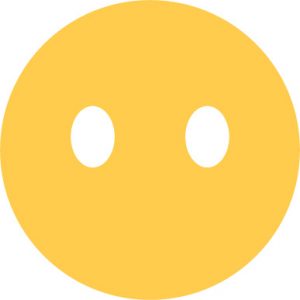 No mouth emoji sticker