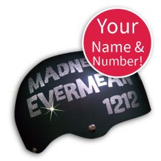 Derby Name and Number Vinyl Sticker - Pick Color and font